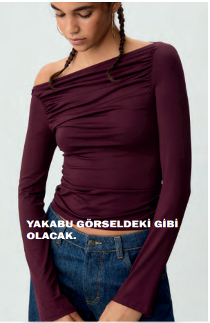 Cotton Biyeli Uzun Kollu Bluz
