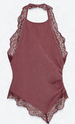 Natural Soft Dantelli Uzun Kollu Bluz